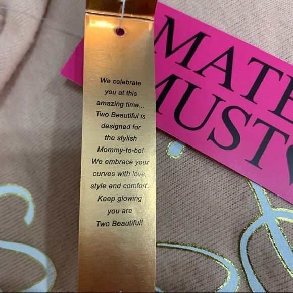 ‎NWT Two Beautiful Maternity ruched sweater -M - Picture 10 of 12